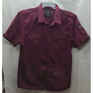 Guess Mens Shirt Short Sleeve Shirt Streetwear Y2K Hip Hop Grunge Size L